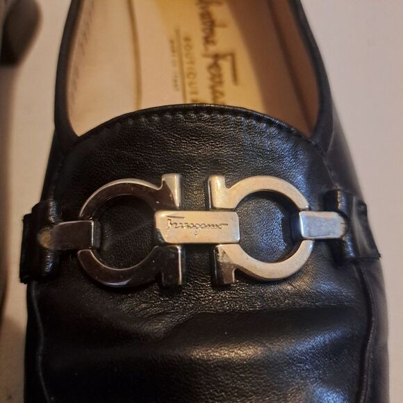 Salvatore Ferragamo Women's Black Loafers Size 5‎ - Picture 11 of 11